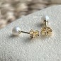 Clous d'Oreilles Perles d'Eau Douce - 4/5mm - Or 18 Carats Clous d'Oreilles Perles d'Eau Douce - 4/5mm - Or 18 Carats