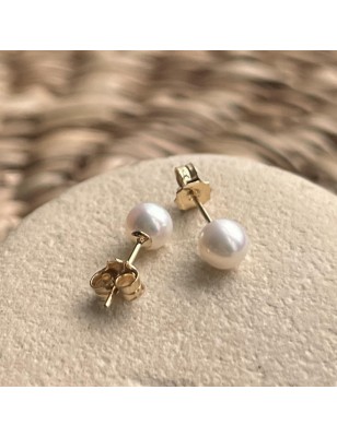 Pendientes con perla de Tahití