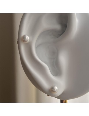 Pendientes con perla de Tahití