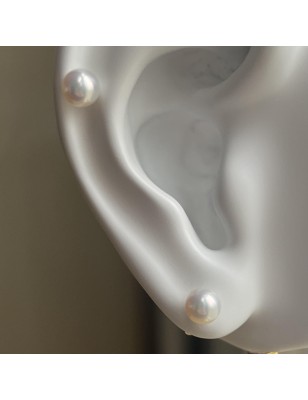 Pendientes con perla de Tahití