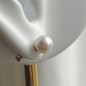 Clous d'Oreilles Perles d'Akoya - 6/7mm - Or 18 Carats