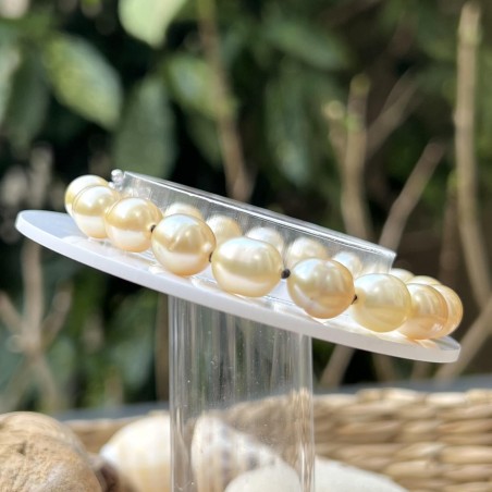 Hiriata - Perles Gold des Mers du Sud - Bracelet