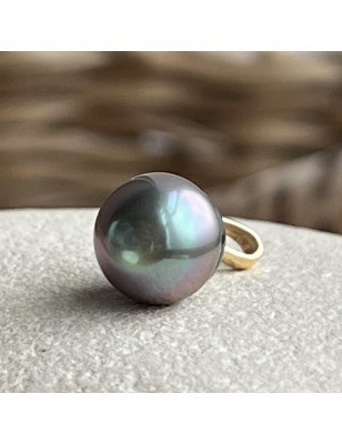 rare color tahitian pearl gold pendant price - perla Tahiti - tahitian jewel