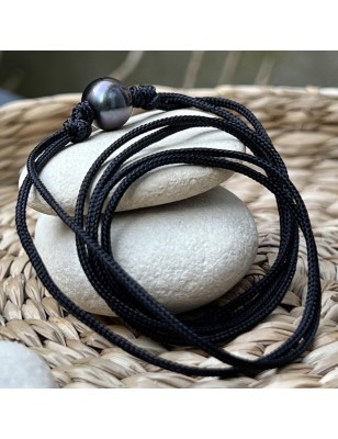 buy big tahitian cultured pearl men necklace choker price - perla tahiti