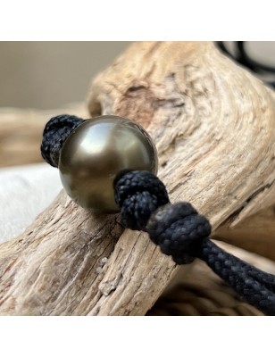 big Tahitian peacock pearl men 's necklace with Tahiti pearl price and details