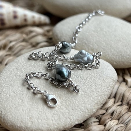 Bracciale con perla di Tahiti