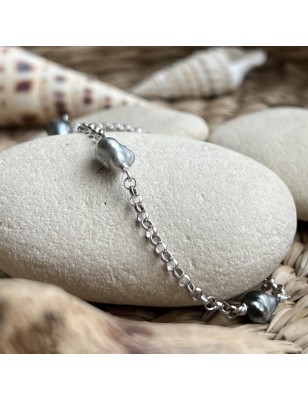 perles naturelles en bracelet keshi de Tahiti prix