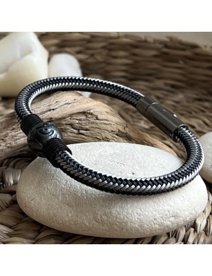 Maohi engraved Tahitian pearl men bracelet price cultured pearls - tahitian jewerly for men - tahitian jewerly stores