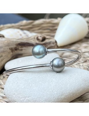 toi et moi en bracelet argent perles de culture de Tahiti prix