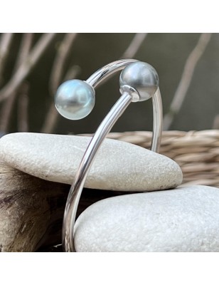 toi et moi en bracelet argent perles de culture de Tahiti prix