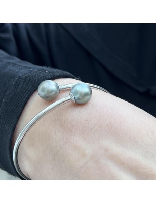 toi et moi en bracelet argent perles de culture de Tahiti prix