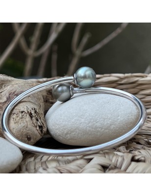 toi et moi en bracelet argent perles de culture de Tahiti prix