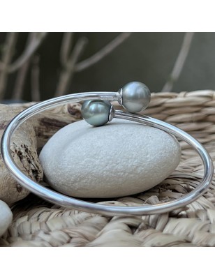 toi et moi en bracelet argent perles de culture de Tahiti prix