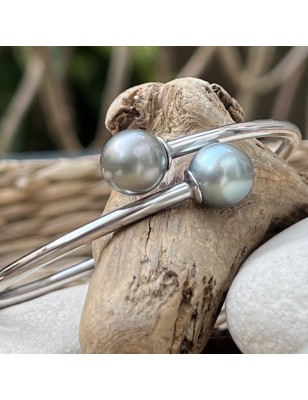 toi et moi en bracelet argent perles de culture de Tahiti prix