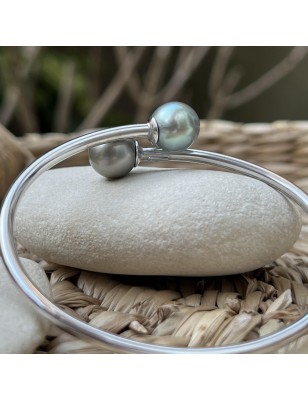 toi et moi en bracelet argent perles de culture de Tahiti prix