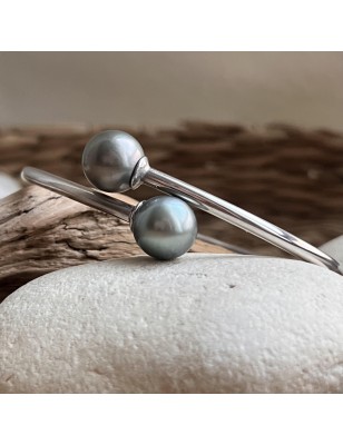 toi et moi en bracelet argent perles de culture de Tahiti prix