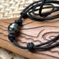 Reva - Peacock Tahitian Pearl Choker