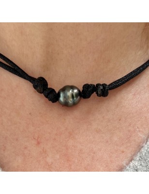 Tahiti pearl choker men necklace price - perla Tahiti