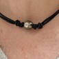 Reva - Tahitian Pearl Choker - Lime Green