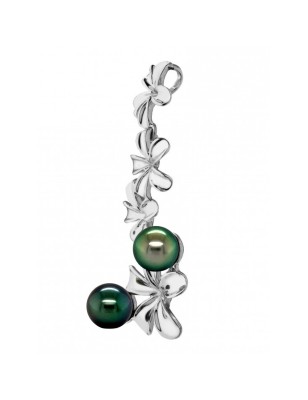 tiare flower in pendant Tahiti pearls price - perla Tahiti - tahitian jewel - tahitian jewerly - tahitian jewerly stores