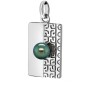 Tag - Military ID Tag - Tahitian Pearl - 18K Gold