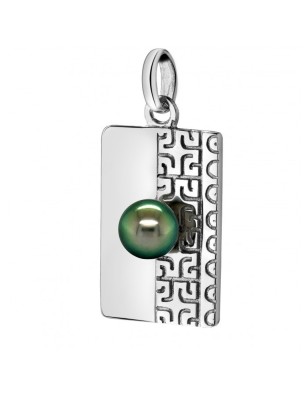 plaque militaire en pendentif or homme perle de culture de Tahiti prix