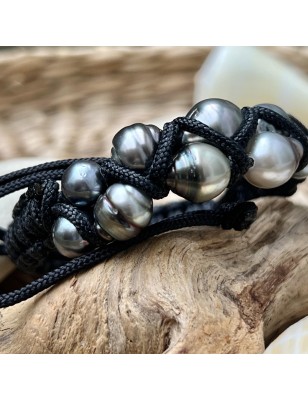 perles noires  de Tahiti bracelet homme perles de culture de Tahiti prix perles tahitiennes