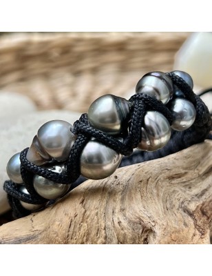 perles noires  de Tahiti bracelet homme perles de culture de Tahiti prix perles tahitiennes