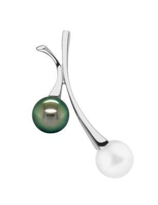 freshwater pearl gold pendant with cultured pearl from Tahiti - perla Tahiti - tahitian jewelry - tahitian jewerly stores