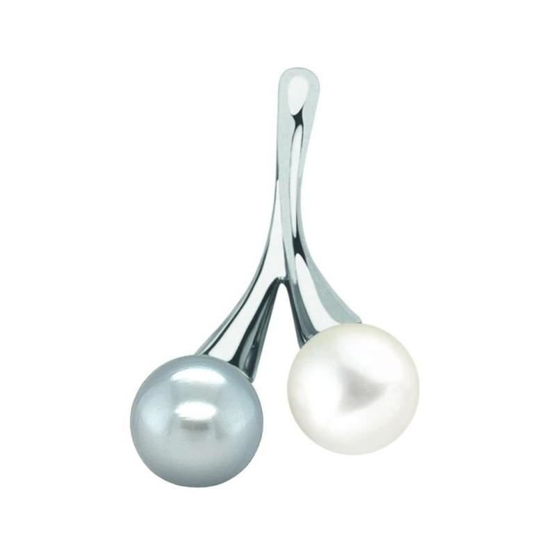Union - Perle de Tahiti - Perle d'Eau Douce - Argent Rhodié