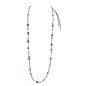 Leather Long Necklace - Tahitian Pearls - South Sea Pearls