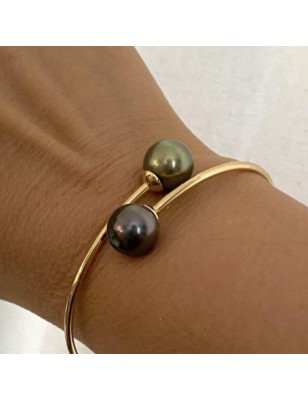 perles de Tahiti en bracelet or femme perles de culture prix