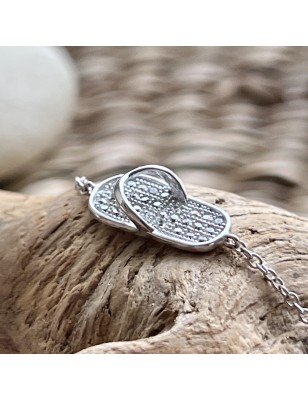 flip-flop in women silver bracelet price