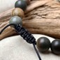 Pulsera Jaspe - Perla de Tahití Pavo Real - 8/9mm