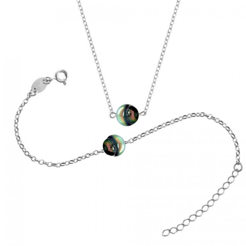 Tahitian Pearl Set - Bracelet and Necklace