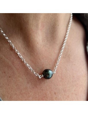 Collana con perla di Tahiti