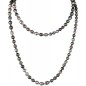 Circle Tahitian Pearl Long Necklace