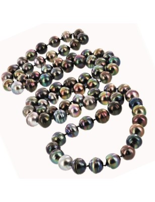 very long necklace with cultured Tahitian pearls price - perla Tahiti - tahitian jewelry - tahitian jewerly stores