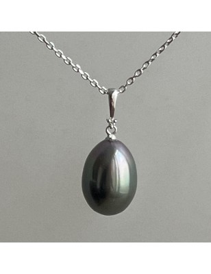 Collana oro 750/00 Diamante e Perla di Tahiti