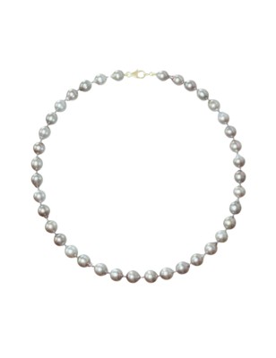pearl 18k gold strand necklace with drop-shaped Tahitian pearls price - perla Tahiti - valentine's day