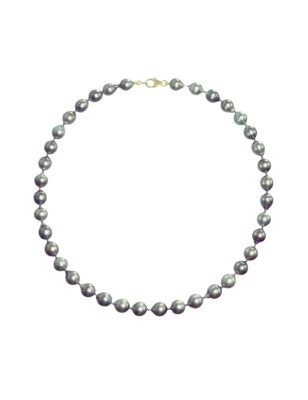 pearl 18k gold strand necklace with drop-shaped Tahitian pearls price - perla Tahiti - valentine's day