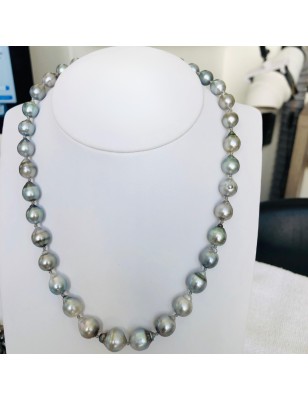 pearl strand necklace with cultured tahitian pearls price - perla Tahiti - what is the best woman gift for valentine's day ?
