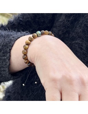 Which stone provides protection? Men's tiger's eye bracelet cultured pearls