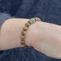 Mana Roa - bracciale Perla di Tahiti Smeraldo - Occhio di Tigre