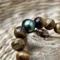 Mana Roa - Emerald Tahitian Pearl - Tiger's Eye