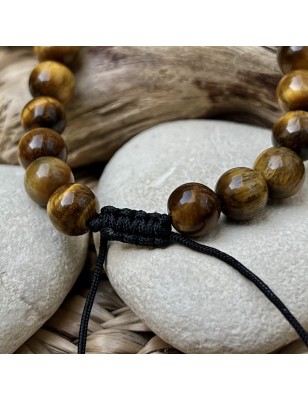 Which stone provides protection? Men's tiger's eye bracelet cultured pearls