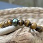 Mana Roa - bracelet Perle de Tahiti Émeraude - Oeil de Tigre