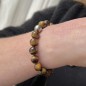 Toa Roa - Lime Green Tahitian Pearl - Tiger's Eye