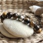 Toa Roa - Lime Green Tahitian Pearl - Tiger's Eye