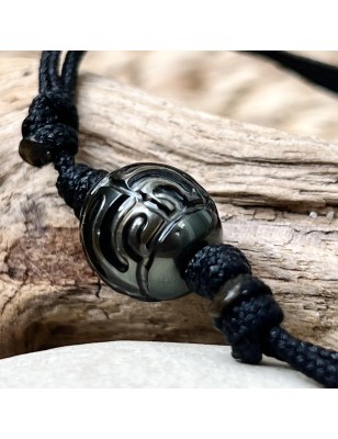 quel est le symbole des Maori? collier homme perle noire de Tahiti gravée prix